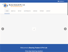 Tablet Screenshot of bearingtradersindia.com